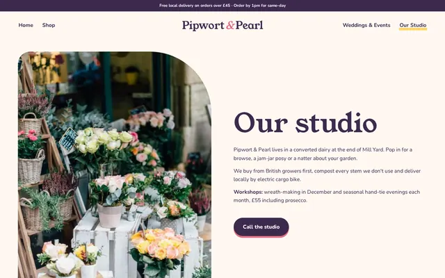 Pipwort & Pearl sample design, screenshot 4