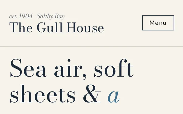 The Gull House sample design, screenshot 4